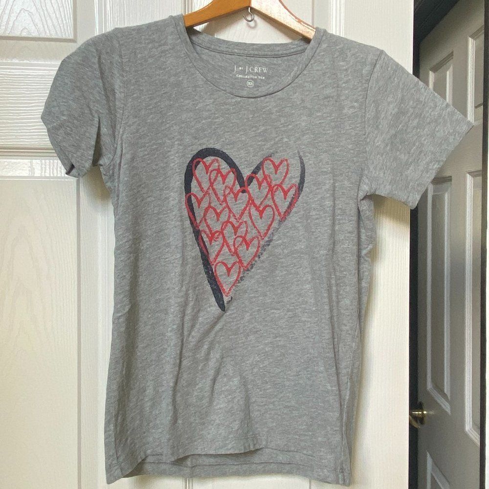 J.Crew Collector Tee, Hearts 
